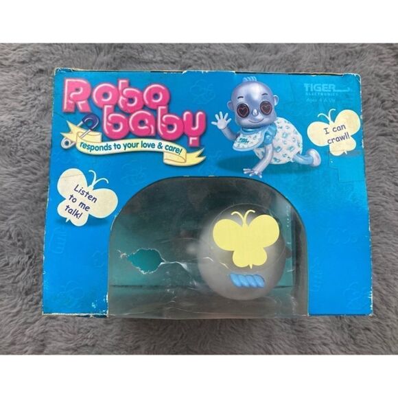 2001 hasboro blue Robo baby interactive baby robot - Picture 6 of 6